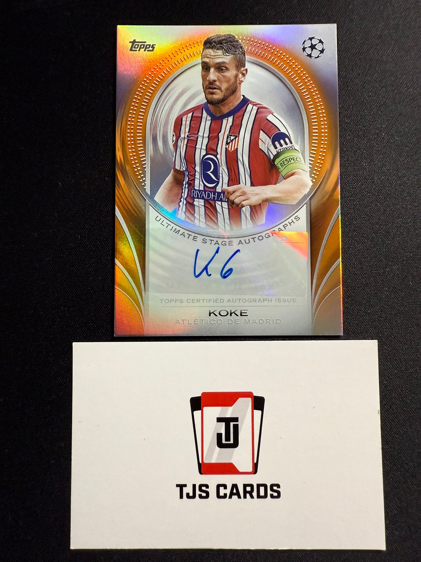 Koke - Ultimate Stage Orange Auto /25 - TOPPS UCC 2024/25