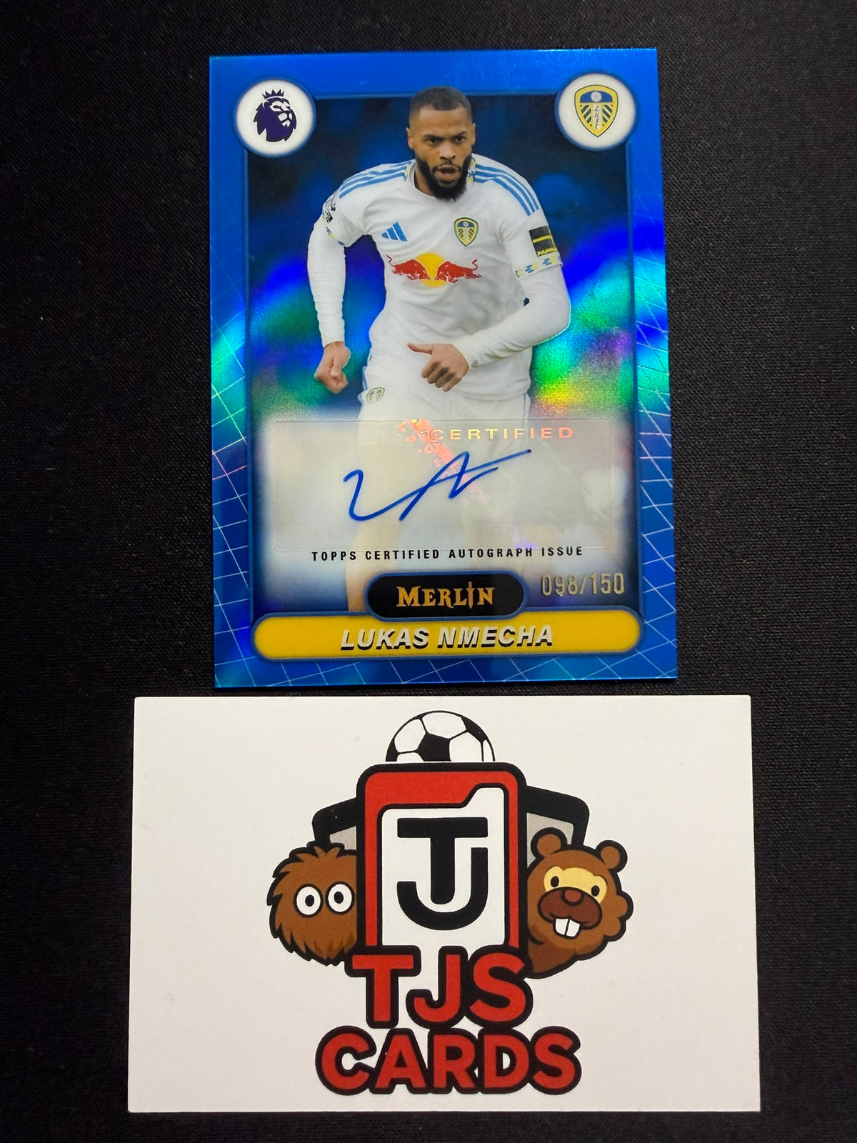 Lukas Nmecha - Blue Auto /150 - TOPPS Merlin Premier League 2026