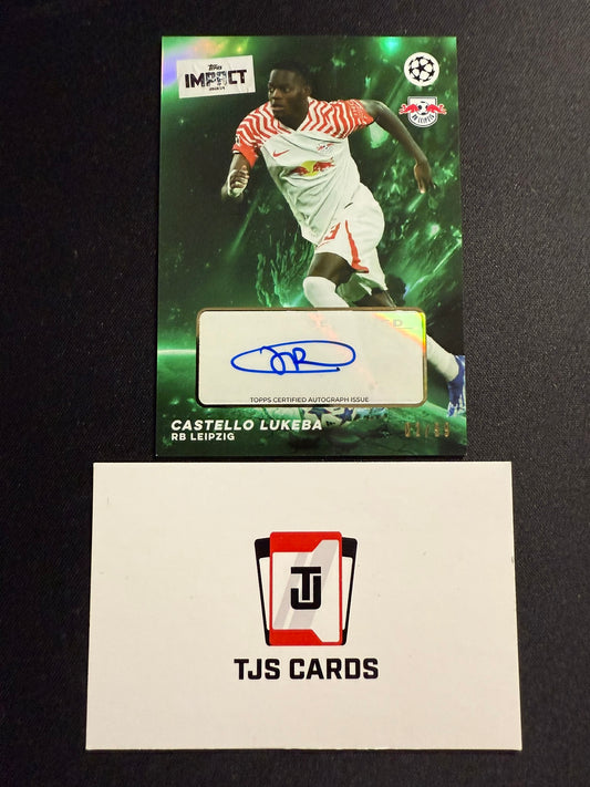 Castello Lukeba - Green Auto /99 - TOPPS Impact 2023/24