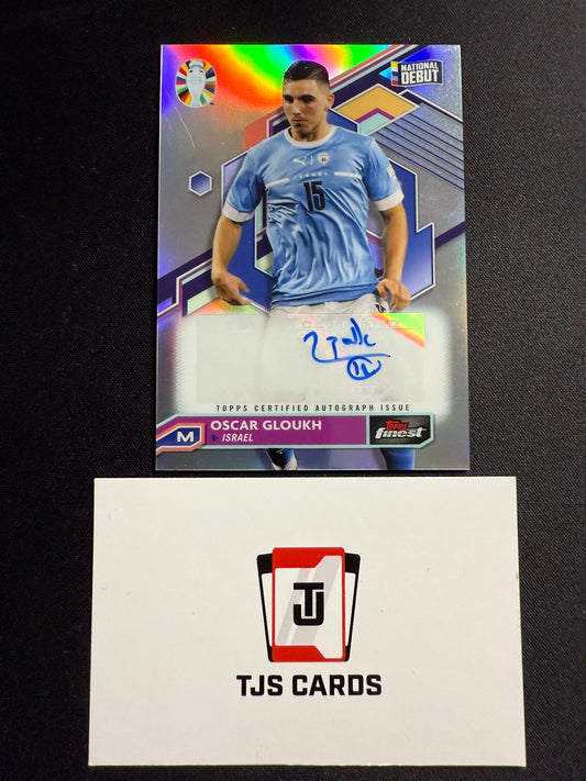 Oscar Gloukh - National Debut Auto - TOPPS Finest EURO 2024