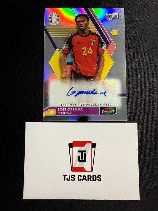 Lois Openda - National Debut Auto - TOPPS Finest EURO 2024