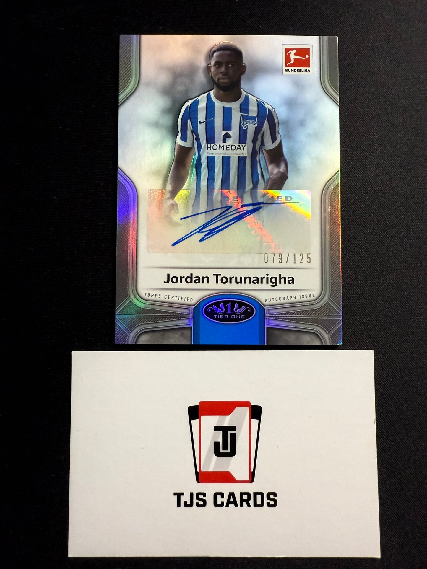 Jordan Torunarigha - Auto /125 - TOPPS Bundesliga Tier One 2020/21