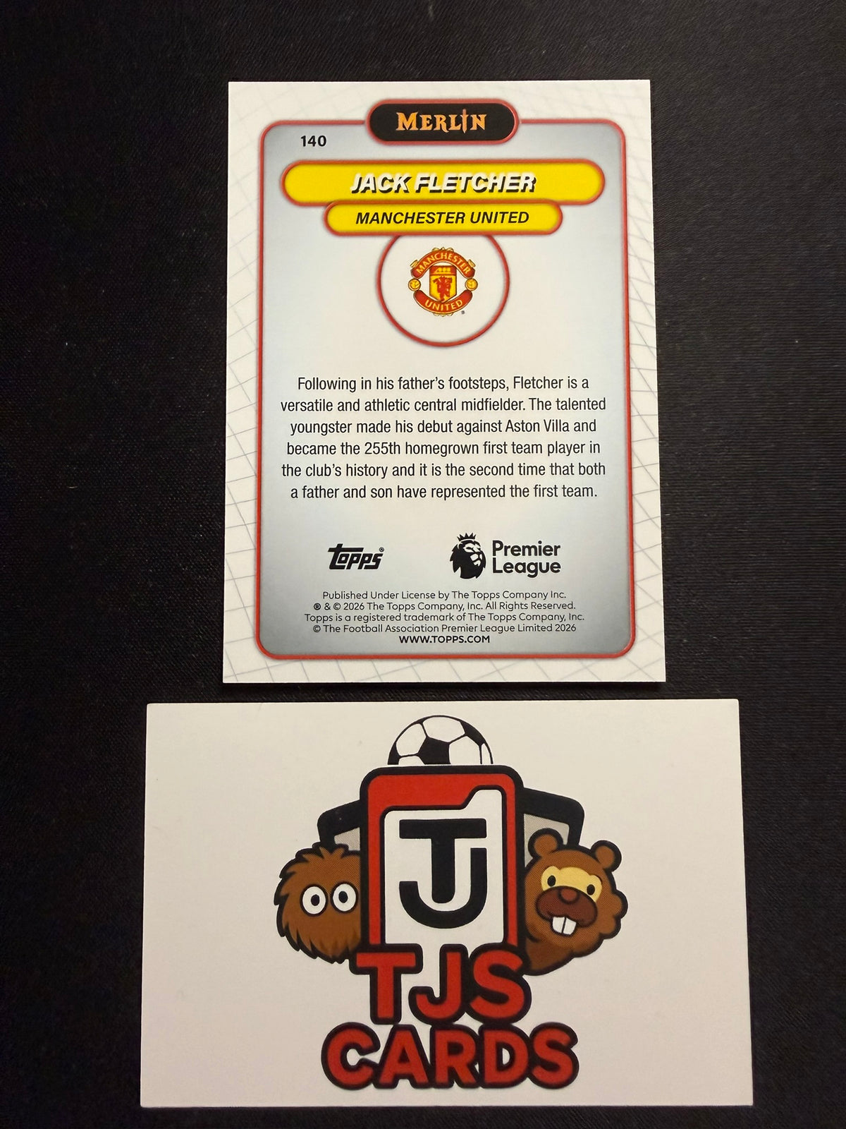 Jack Fletcher - Rookie Blue /150 - TOPPS Merlin Premier League 2026