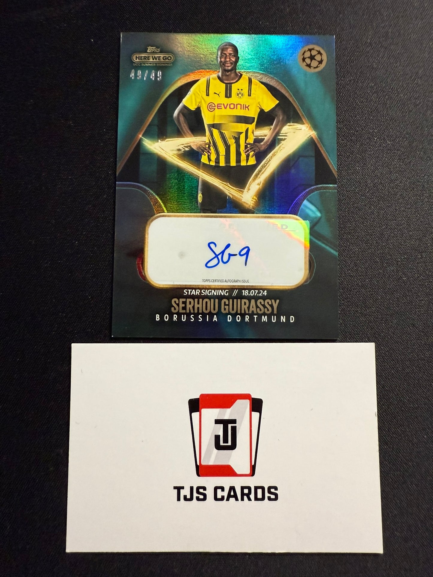 Serhou Guirassy - Blue Auto /49 - TOPPS UCC Summer Signings 2024/25