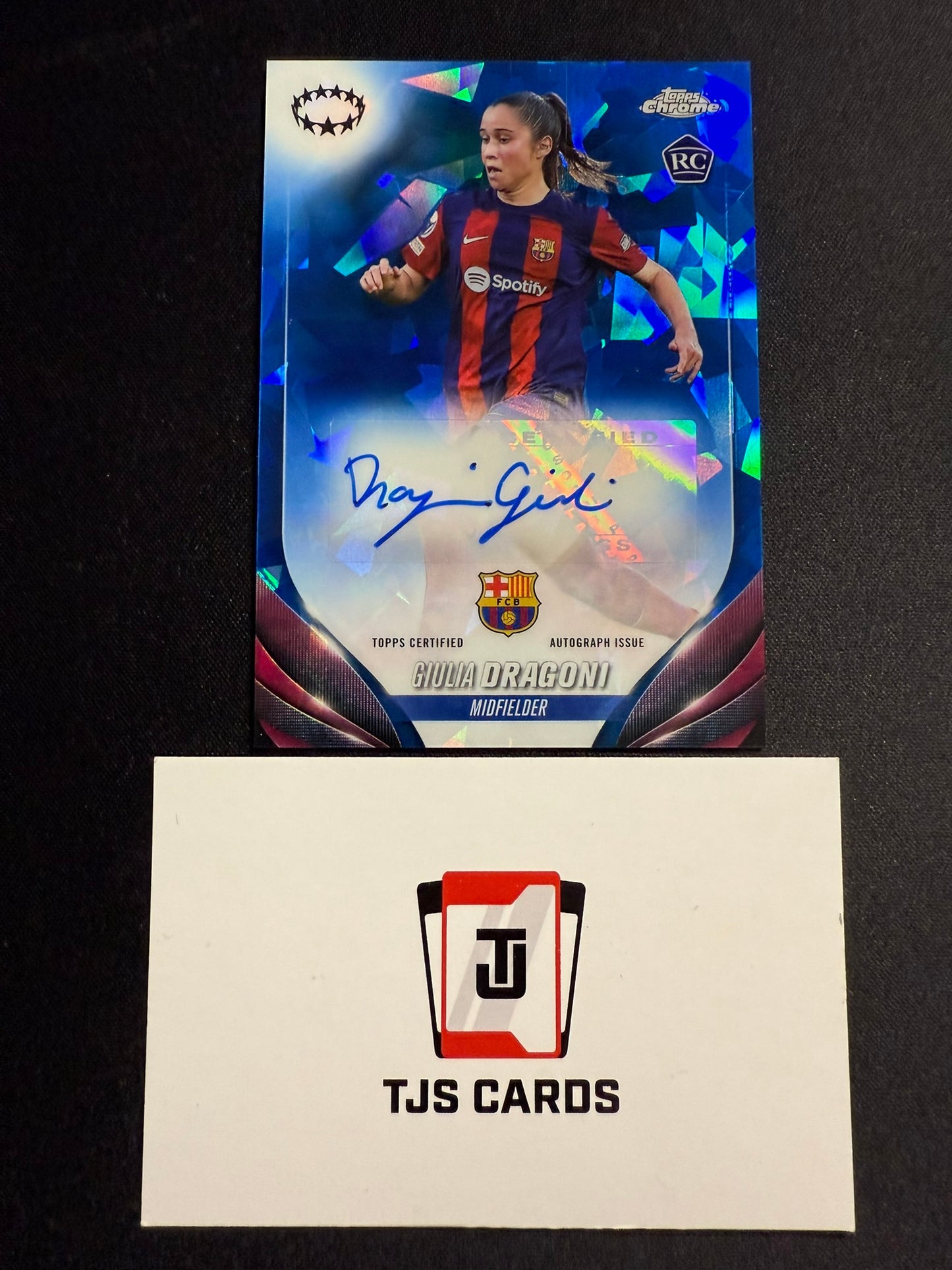 Giulia Dragoni - Rookie Auto - TOPPS Sapphire UWCL 2023/24