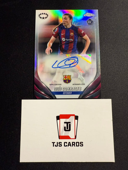 Lucia Corrales - Rookie Auto - TOPPS Chrome UWCL 2023/24