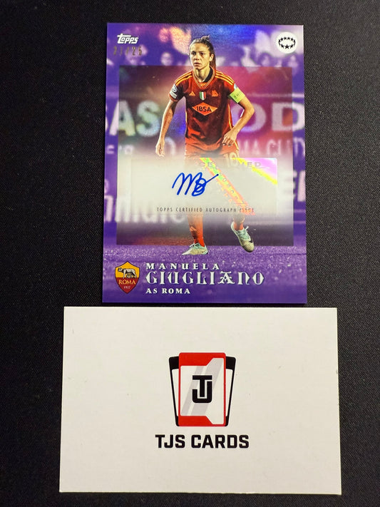 Manuela Giugliano - Purple Auto /25 - TOPPS Bonmati Curated Set 2023/24
