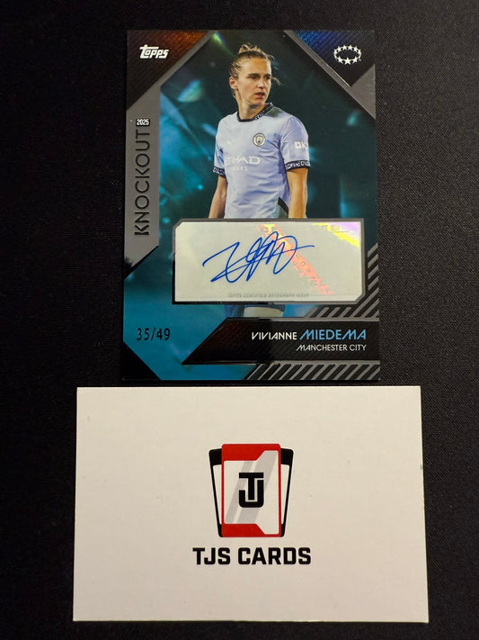 Vivienne Miedema - Blue Auto /49 - TOPPS UWCL Knockout 2024/25