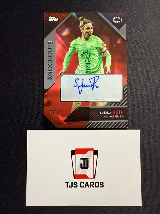 Svenja Huth - Red Auto /10 - TOPPS UWCL Knockout 2024/25