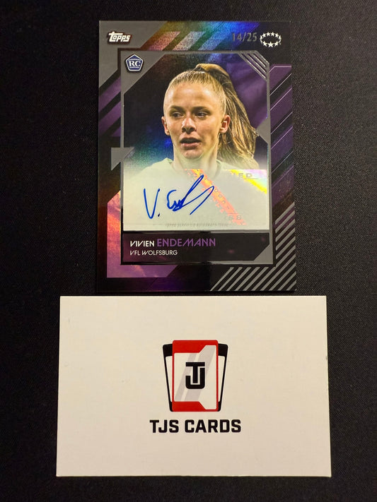 Vivien Endemann - Rookie Purple Auto /25 - TOPPS UWCL Knockout 2024/25