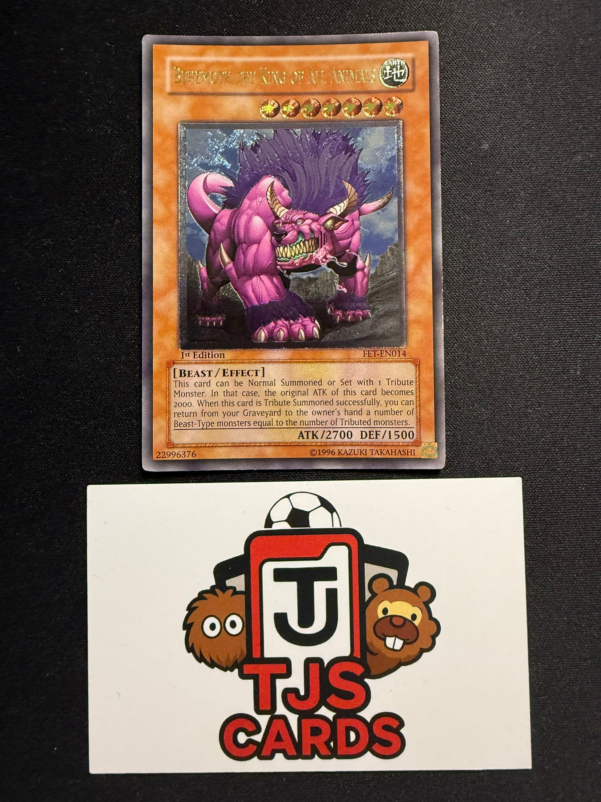Behemoth The King Of All Animals - Ultimate Rare 1st Edition FET-EN014 - LP - YuGiOh