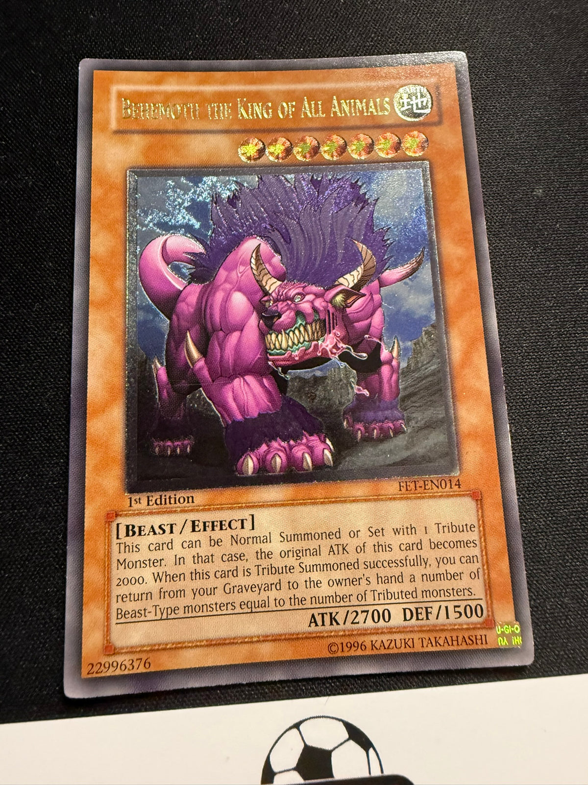 Behemoth The King Of All Animals - Ultimate Rare 1st Edition FET-EN014 - LP - YuGiOh
