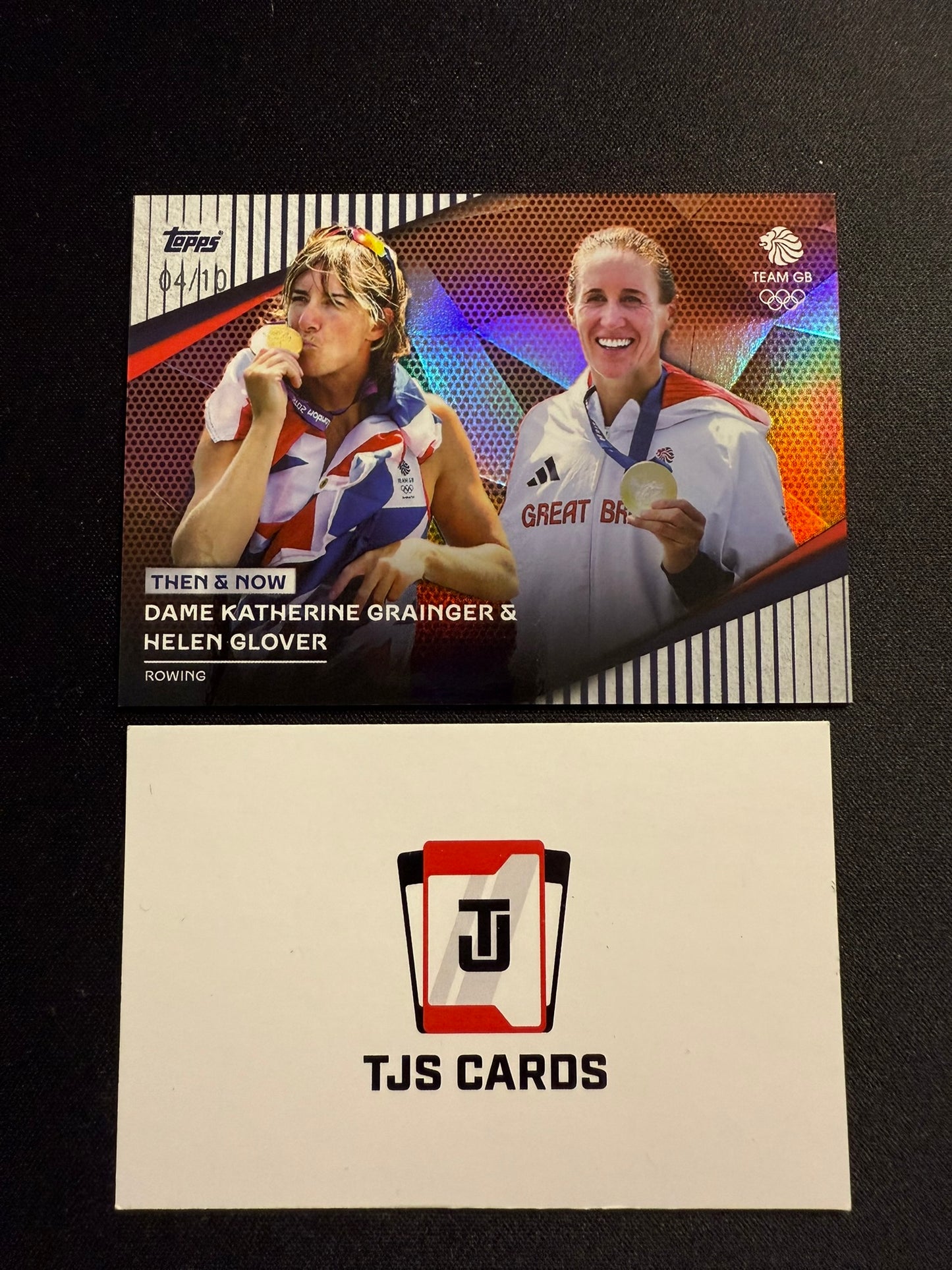 Katherine Grainger Helen Glover - Red /10 - TOPPS Team GB Stars Of Paris 2024