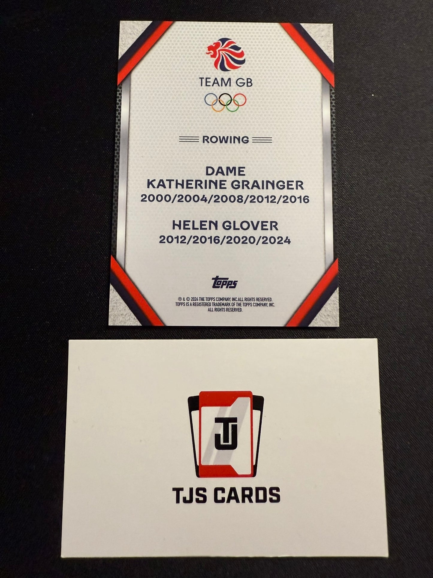 Katherine Grainger Helen Glover - Red /10 - TOPPS Team GB Stars Of Paris 2024