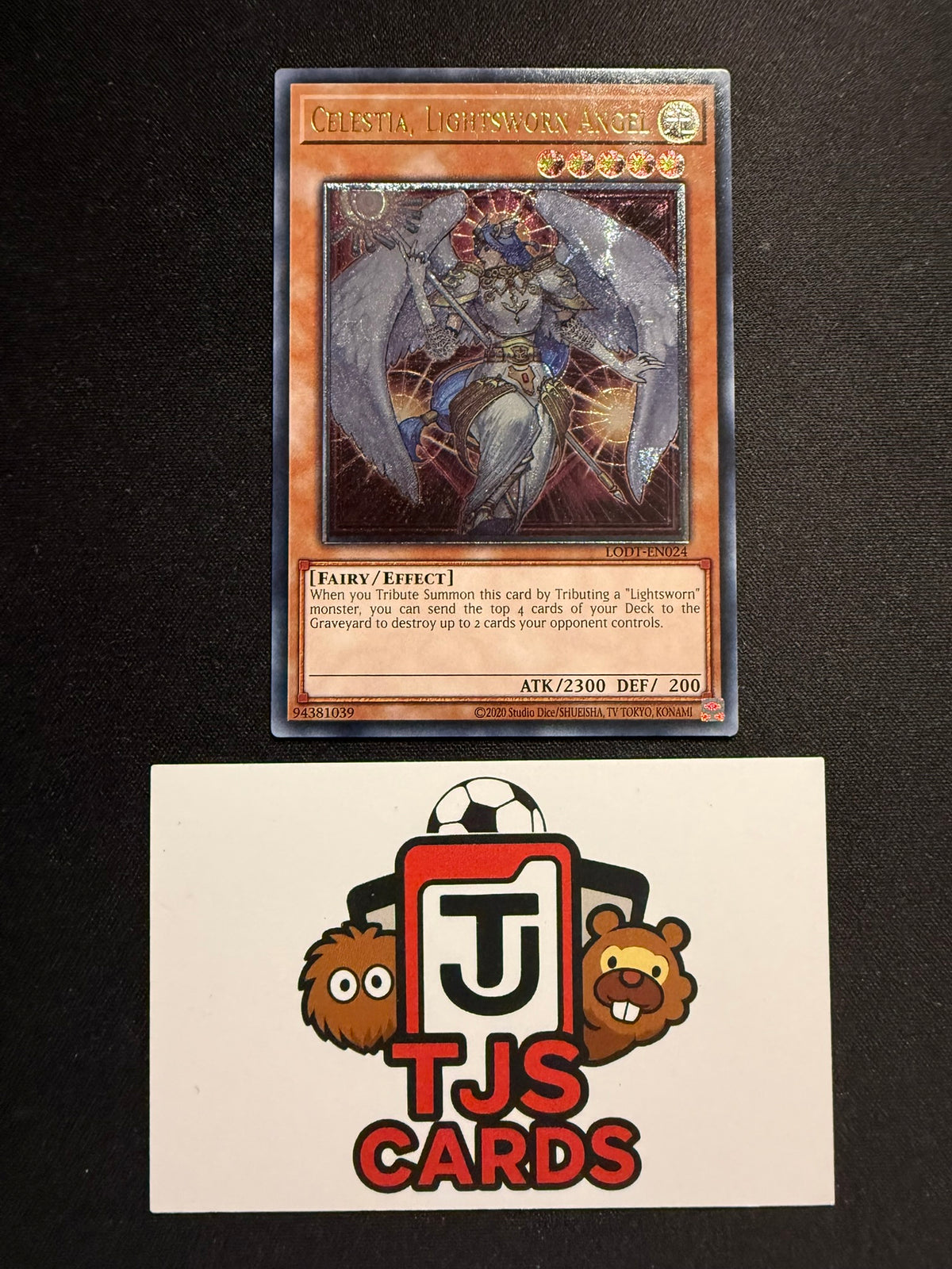 Celestia, Lightsworn Angel - Ultimate Rare LODT-EN024 (2024) - YuGiOh