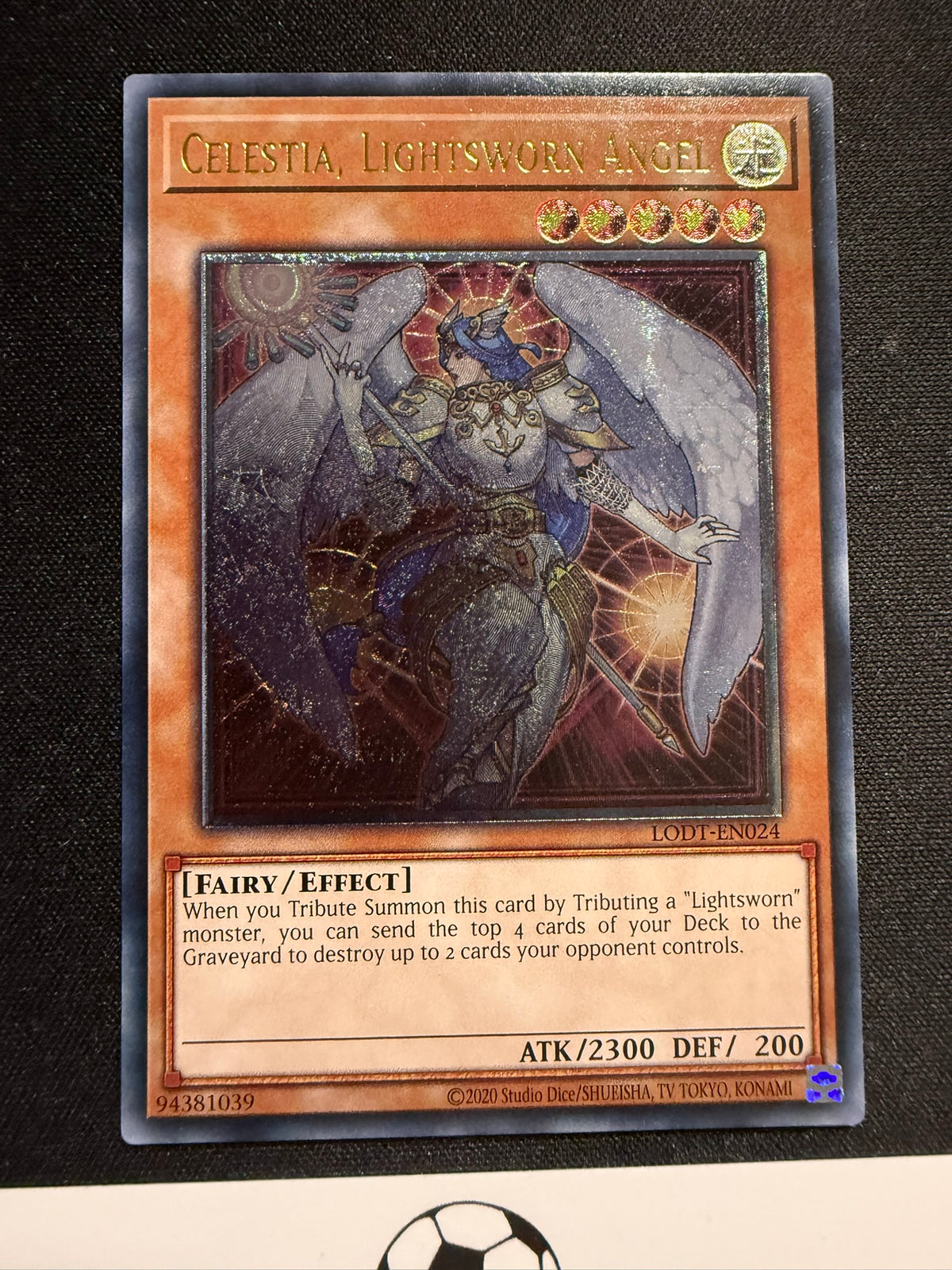 Celestia, Lightsworn Angel - Ultimate Rare LODT-EN024 (2024) - YuGiOh