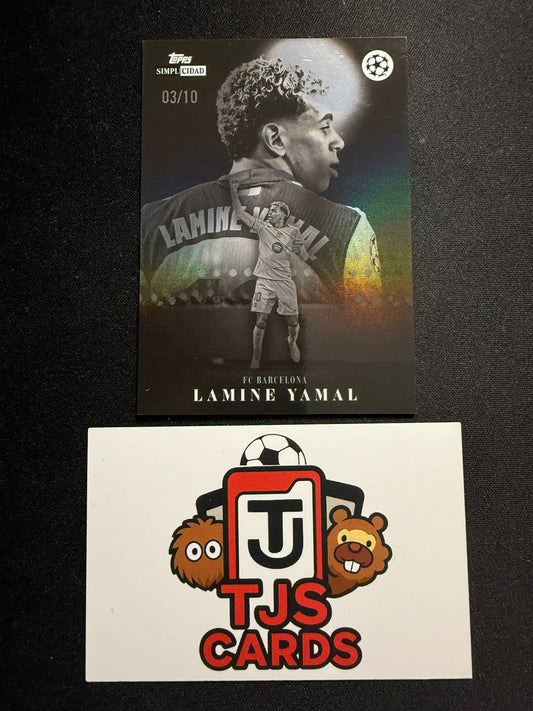 Lamine Yamal - Black /10 - TOPPS Simplicidad UCC 2025/26
