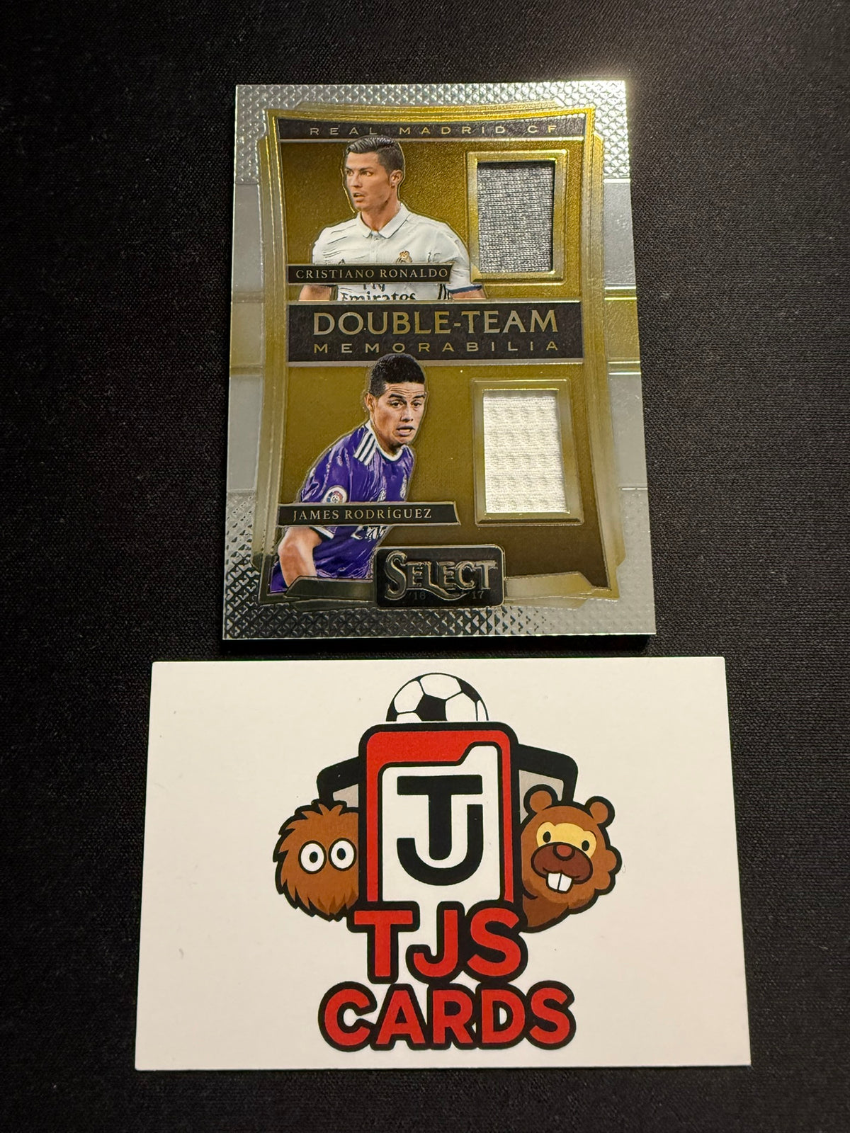 Cristiano Ronaldo / James Rodriguez - Dual Player-Worn Patch - Panini Select Soccer 2016/17
