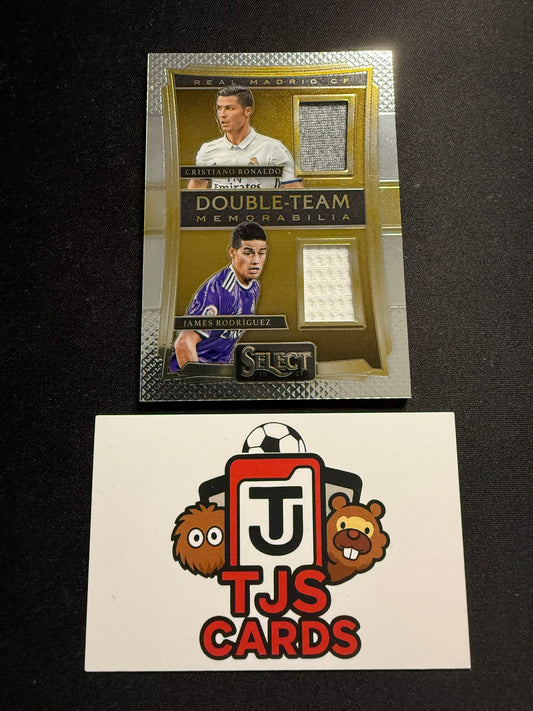Cristiano Ronaldo / James Rodriguez - Dual Player-Worn Patch - Panini Select Soccer 2016/17