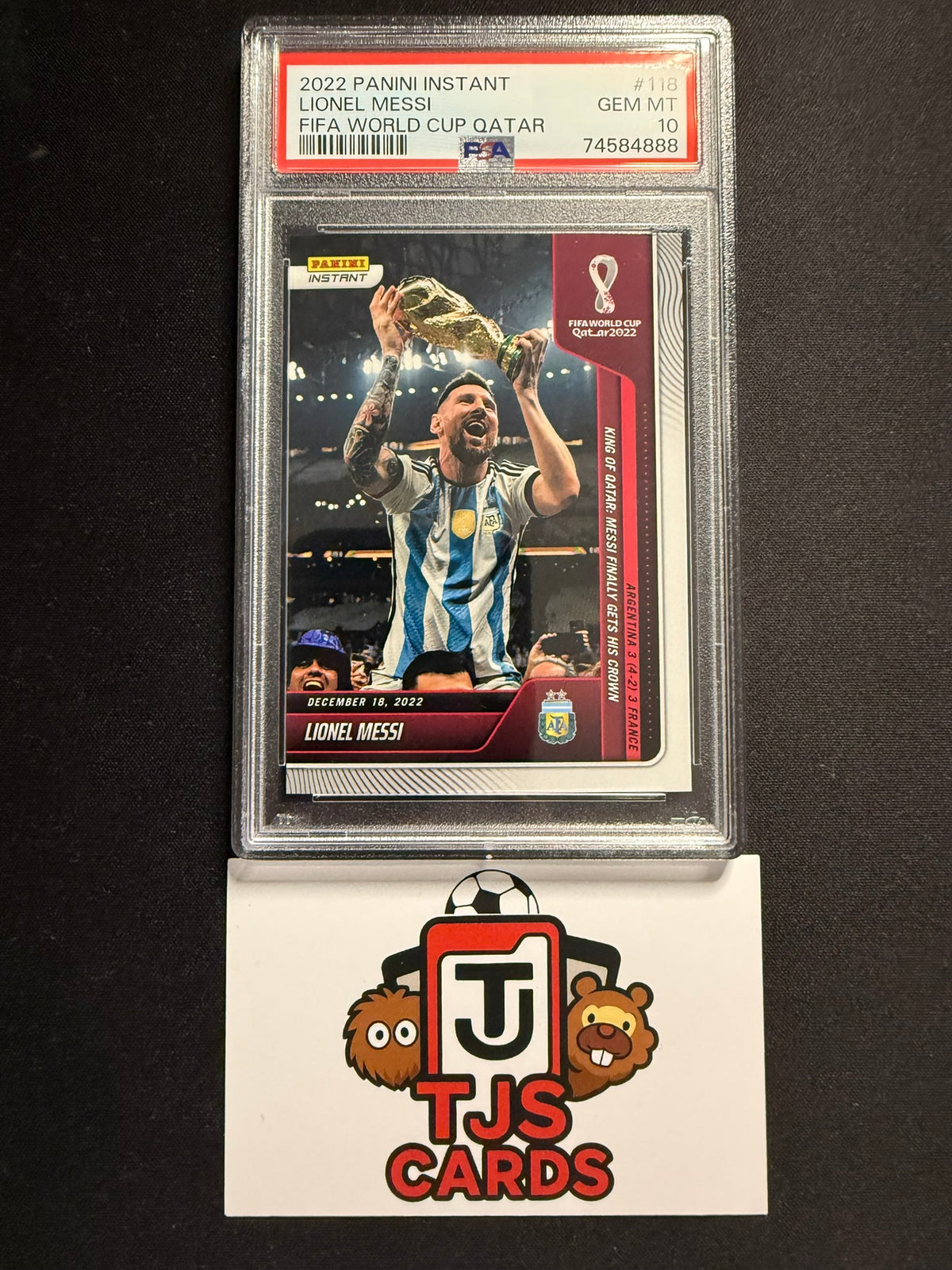 Lionel Messi - PSA 10 - Panini Instant World Cup Qatar 2022