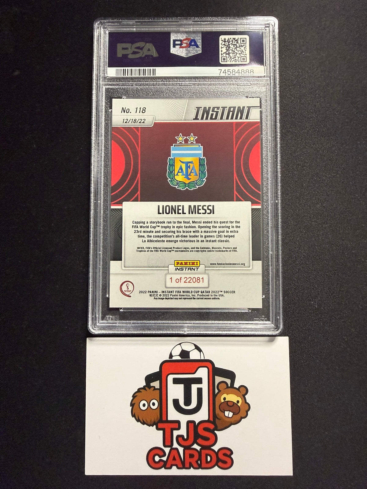Lionel Messi - PSA 10 - Panini Instant World Cup Qatar 2022