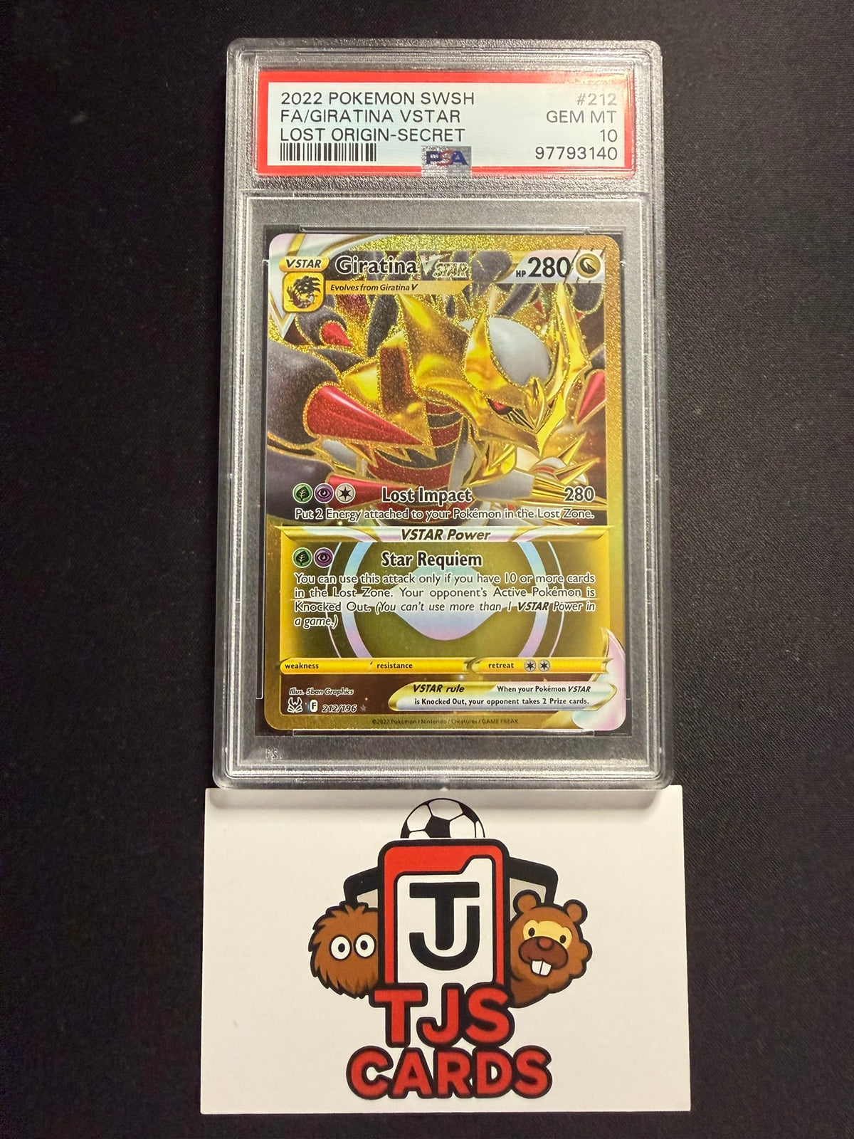 Giratina VSTAR - PSA 10 - Lost Origin 212/196 - Pokemon