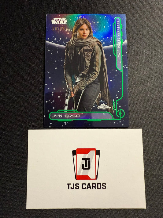 Jyn Erso - Rebel Alliance /99 - TOPPS Star Wars Chrome 2024