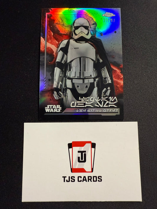 Captain Phasma - Aurebesh Variation /99 - TOPPS Star Wars Chrome 2024
