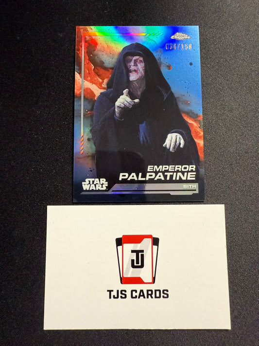 Emperor Palpatine - Blue /150 - TOPPS Star Wars Chrome 2024
