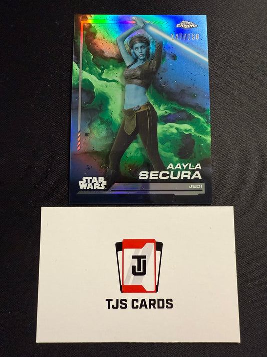 Aayla Secura - Blue /150 - TOPPS Star Wars Chrome 2024