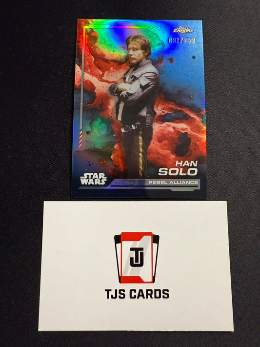 Han Solo - Blue /150 - TOPPS Star Wars Chrome 2024
