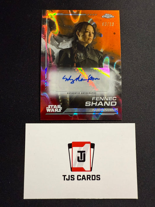 Fennec Shand / Ming-Na Wen - Auto /10 - TOPPS Star Wars Chrome 2024