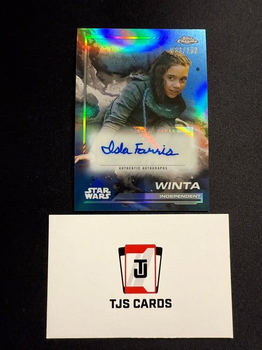 Winta / Isla Farris - Auto /150 - TOPPS Star Wars Chrome 2024