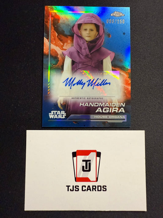 Handmaiden Agira / Molly Miller - Auto /150 - TOPPS Star Wars Chrome 2024