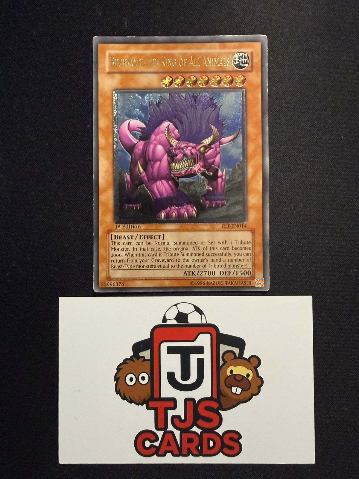 Behemoth The King Of All Animals - Ultimate Rare 1st Edition FET-EN014 - MP - YuGiOh