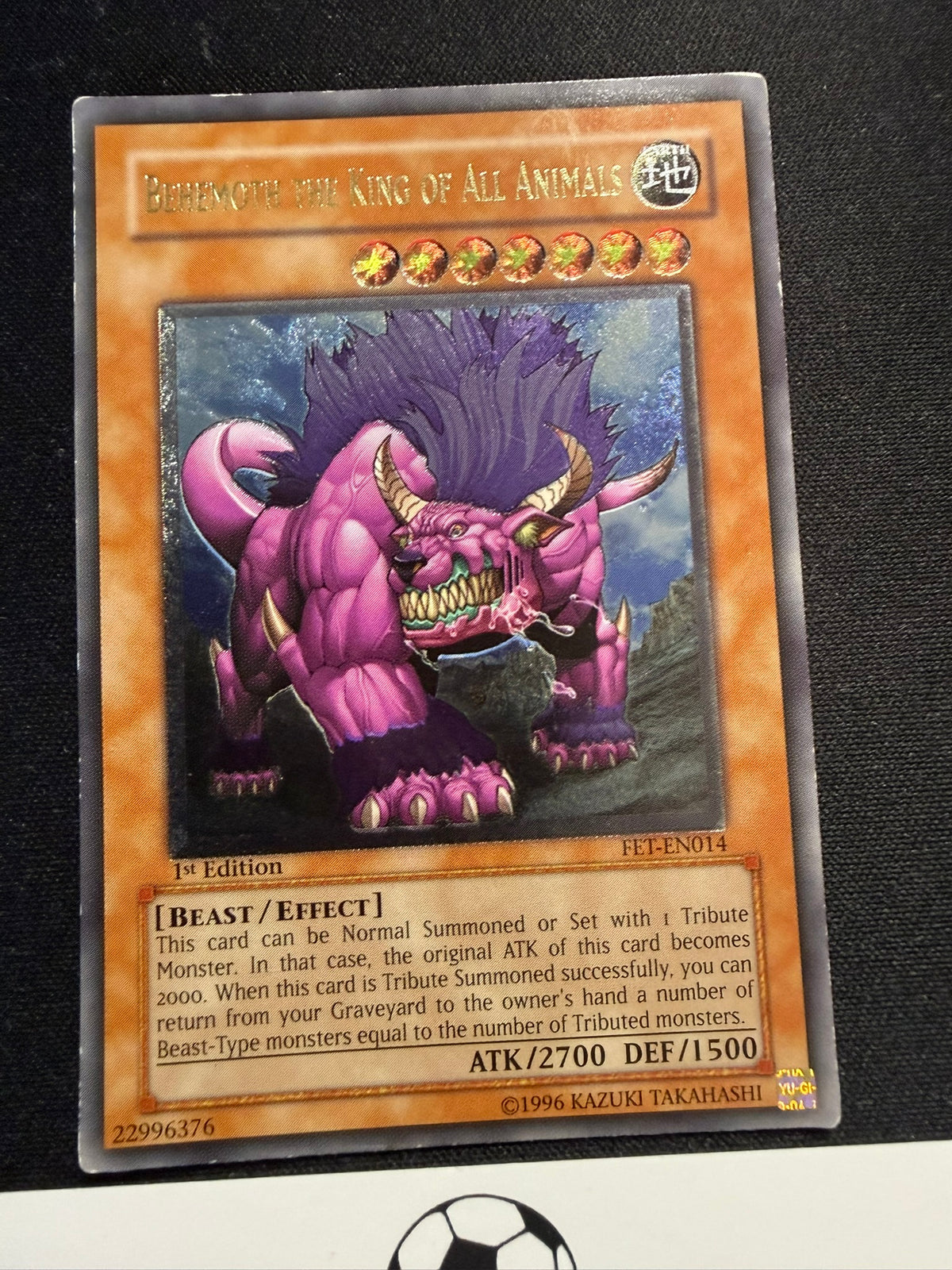 Behemoth The King Of All Animals - Ultimate Rare 1st Edition FET-EN014 - MP - YuGiOh