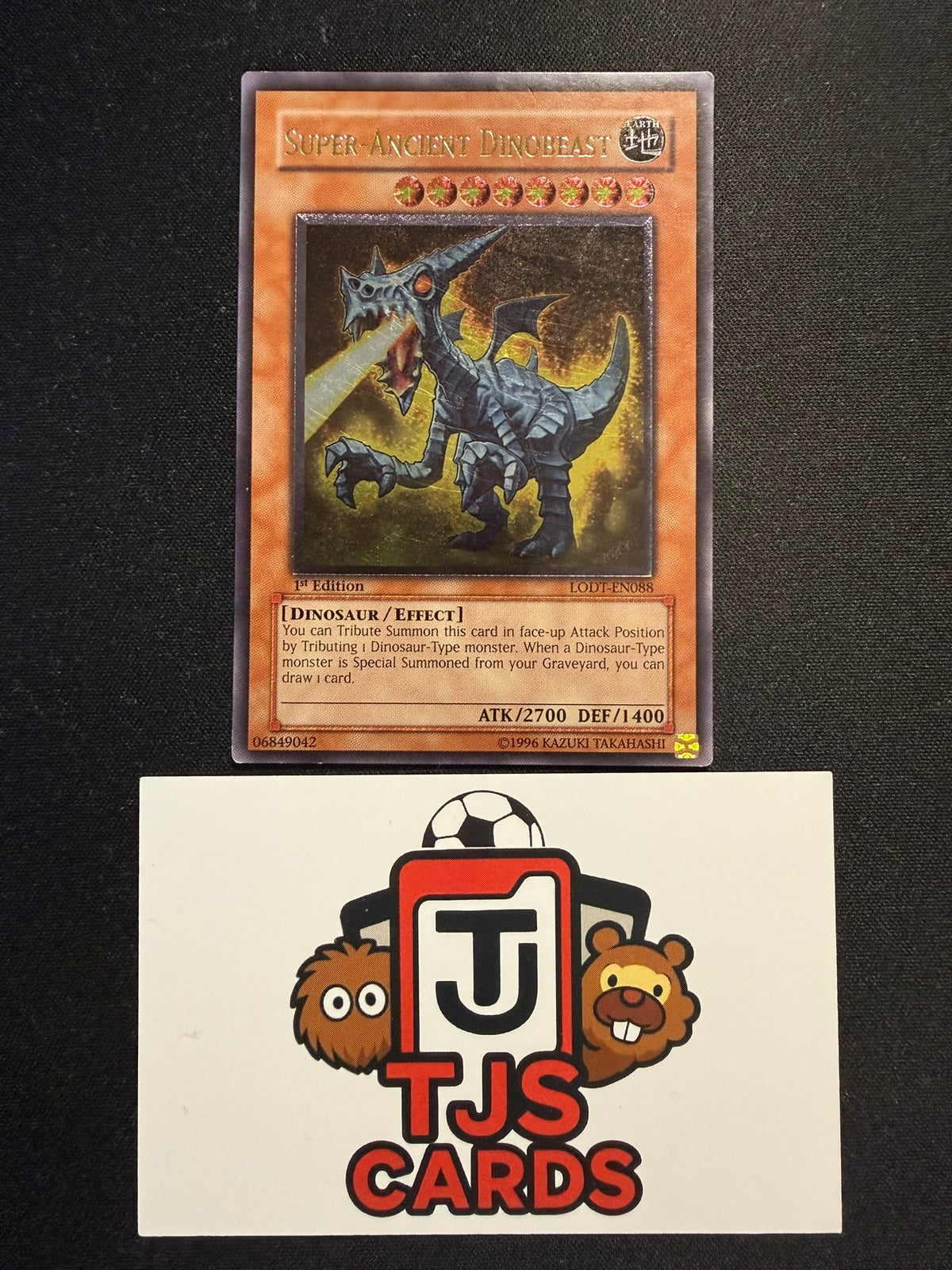 Super-Ancient Dinobeast - Ultimate Rare 1st Edition LODT-EN088 - MP - YuGiOh