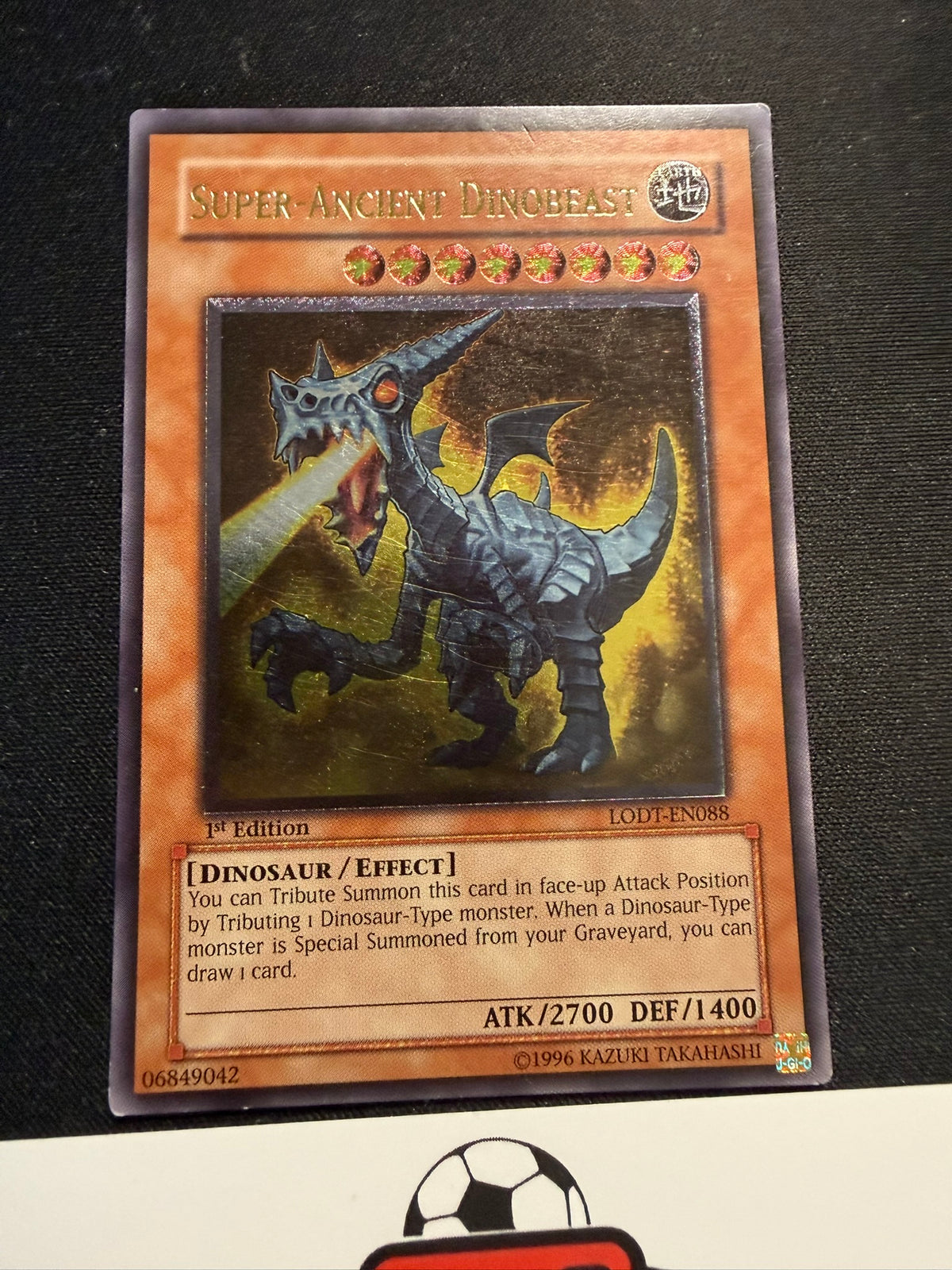 Super-Ancient Dinobeast - Ultimate Rare 1st Edition LODT-EN088 - MP - YuGiOh