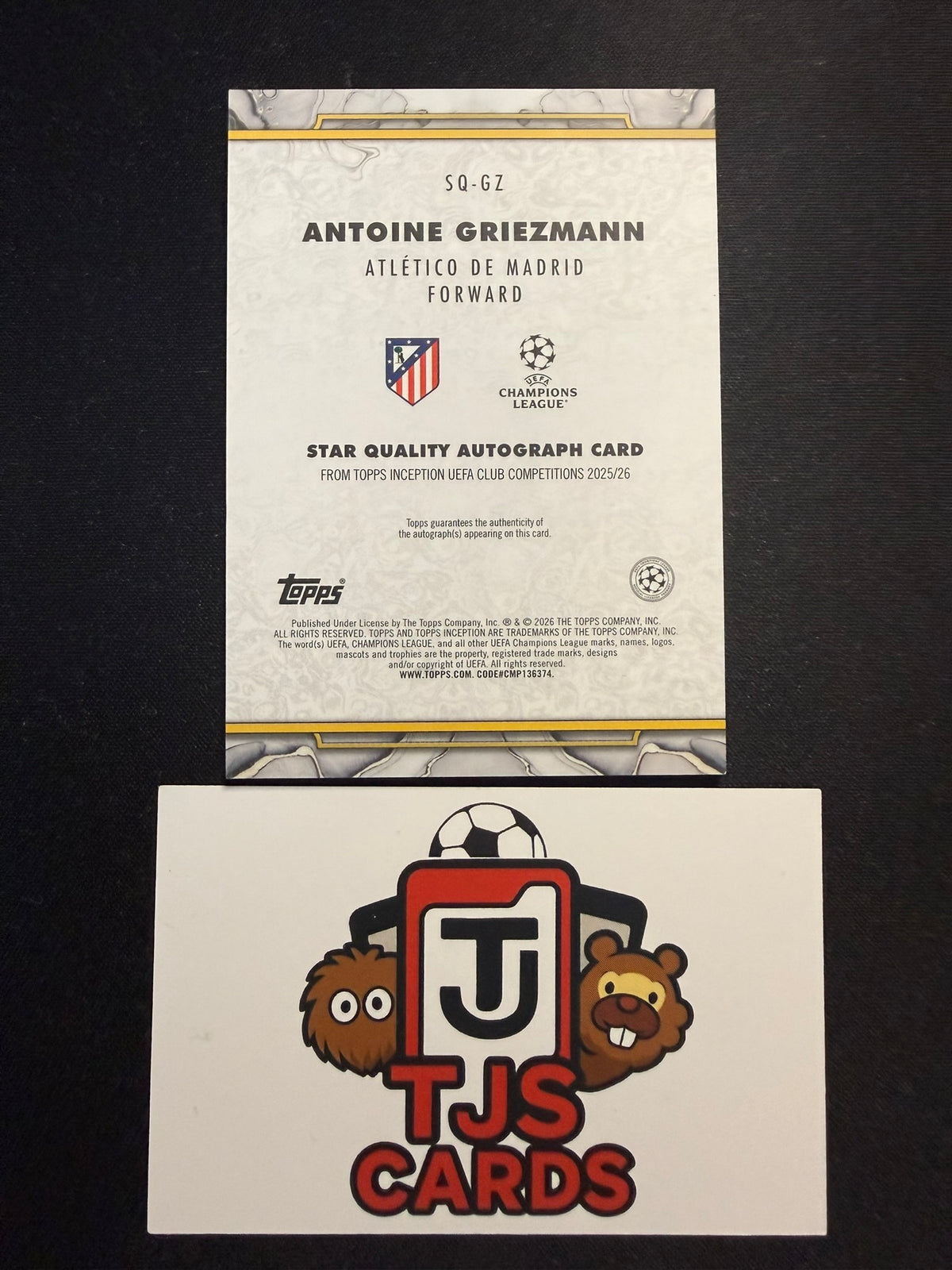 Antoine Griezmann - Pink Auto /75 - TOPPS Inception UCC 2025/26