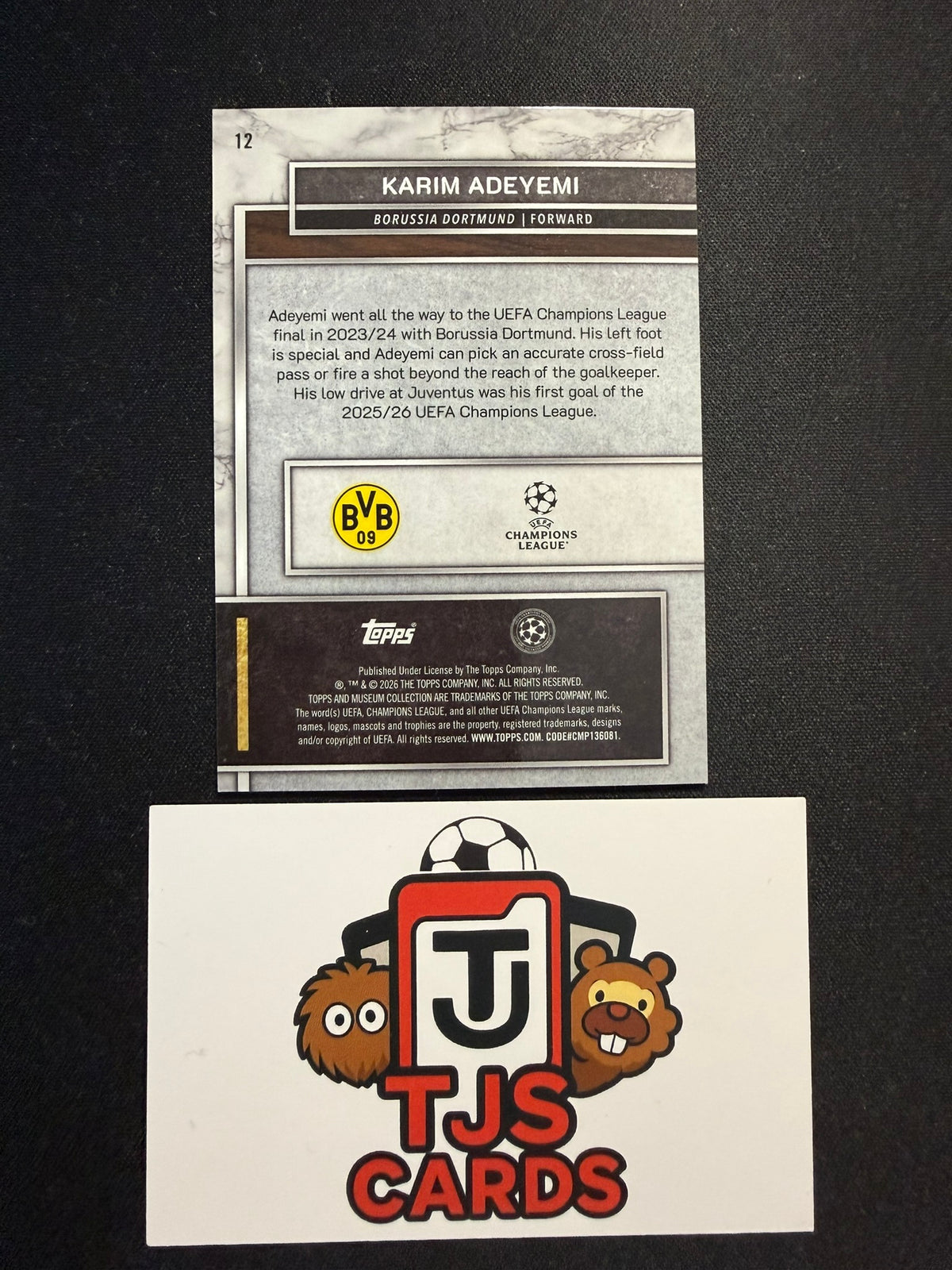 Karim Adeyemi - Gold /249 - TOPPS Museum UCC 2025/26