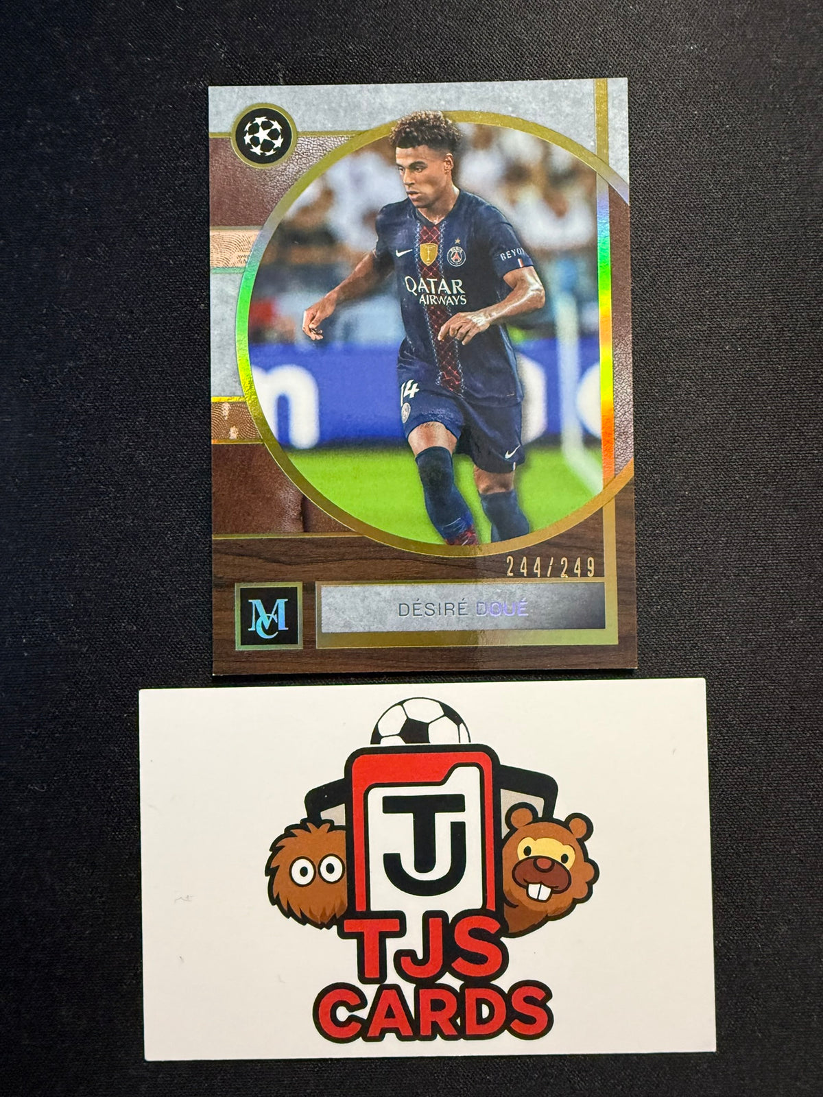 Desire Doue - Gold /249 - TOPPS Museum UCC 2025/26