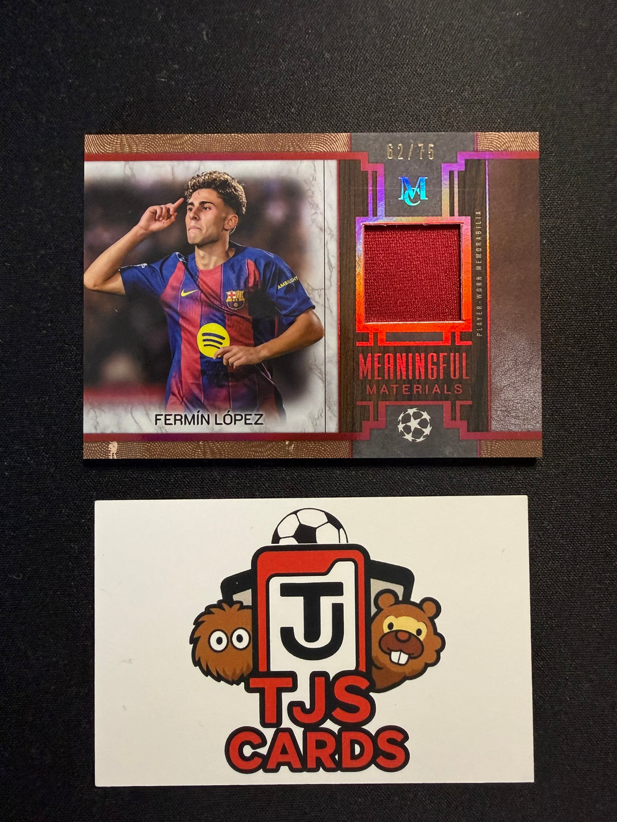 Fermin Lopez - Ruby Player-Worn Meaning Materials /75 - TOPPS Museum UCC 2025/26