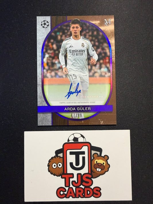 Arda Guler - Amethyst Archival Auto /99 - TOPPS Museum UCC 2025/26