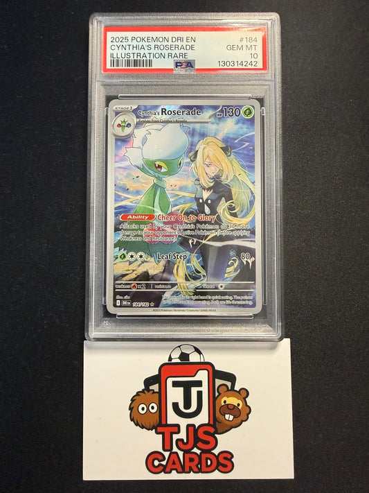 Cynthia's Roserade - PSA 10 - Destined Rivals 184/182 - Pokemon