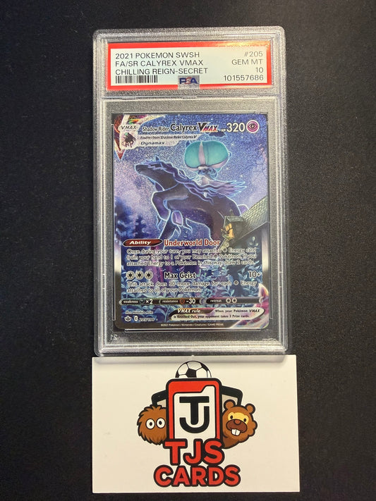 Shadow Rider Calyrex VMAX - PSA 10 - Chilling Reign 205/198 - Pokemon