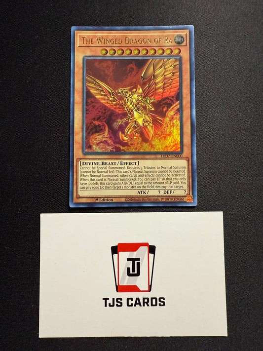 The Winged Dragon Of Ra (Alt Art) - Ultra Rare 1st Edition LED7-EN000 - YuGiOh