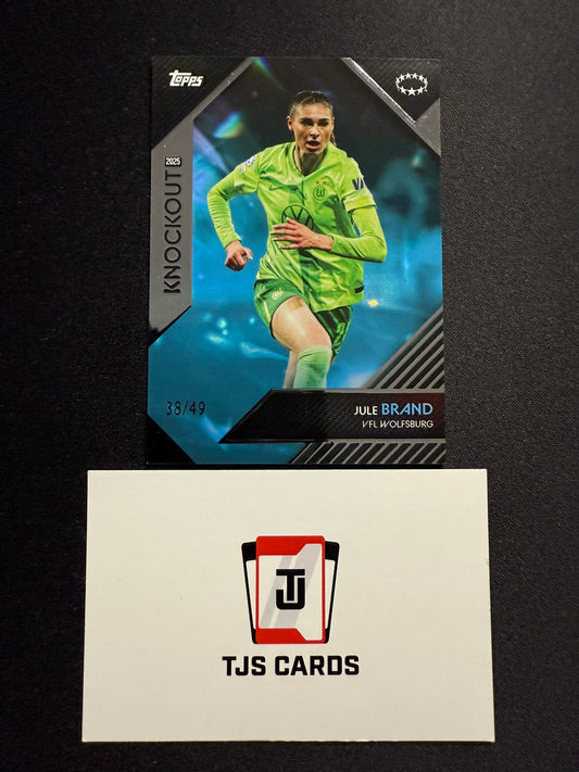 Jule Brand - Blue /49 - TOPPS UWCL Knockout 2024/25