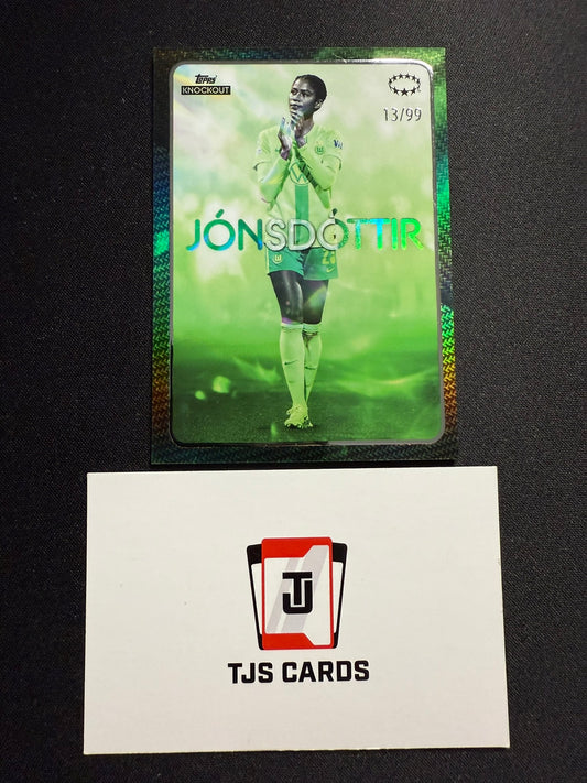 Sveindis Jonsdottir - Green /99 - TOPPS UWCL Knockout 2024/25