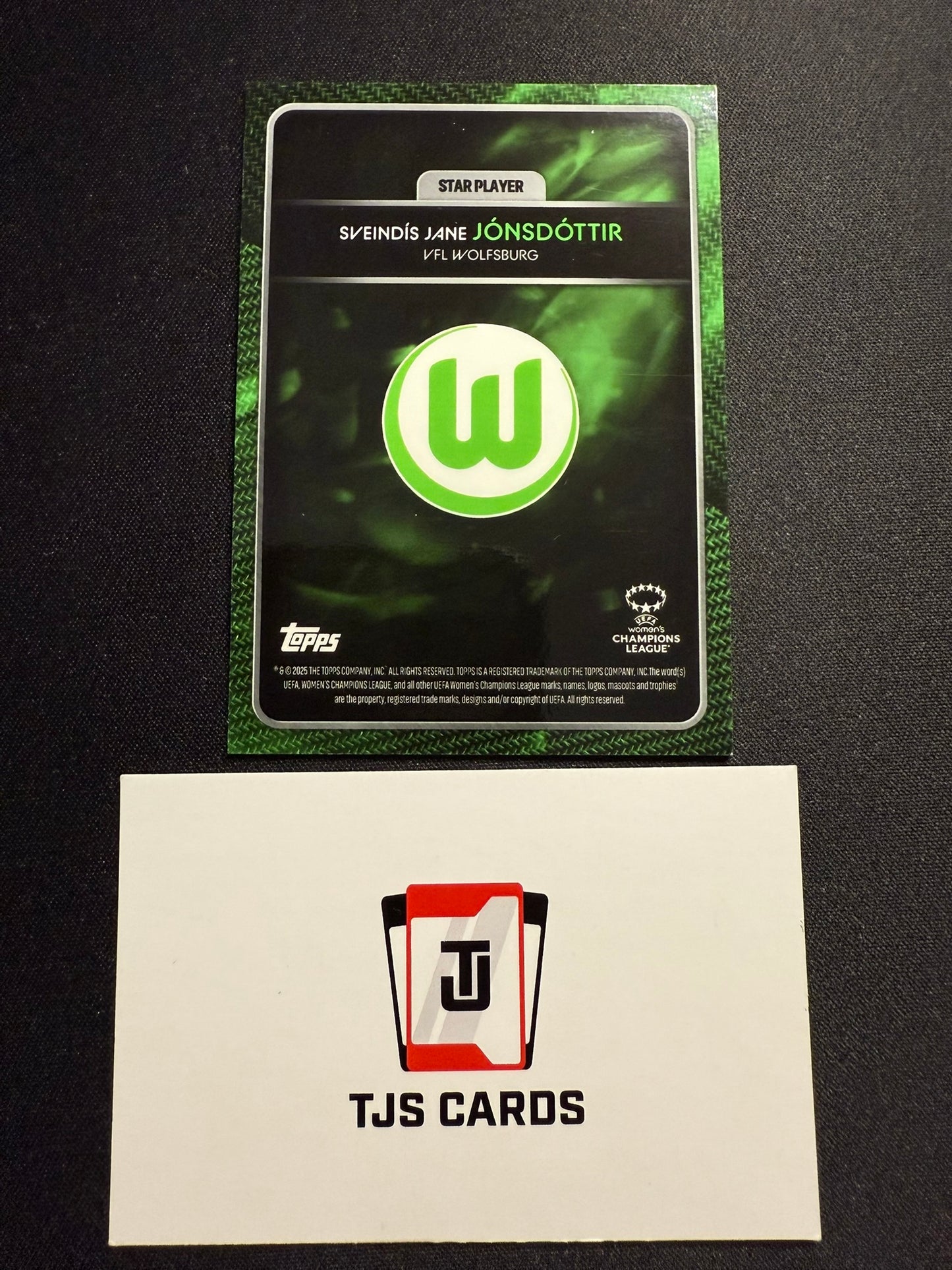 Sveindis Jonsdottir - Green /99 - TOPPS UWCL Knockout 2024/25