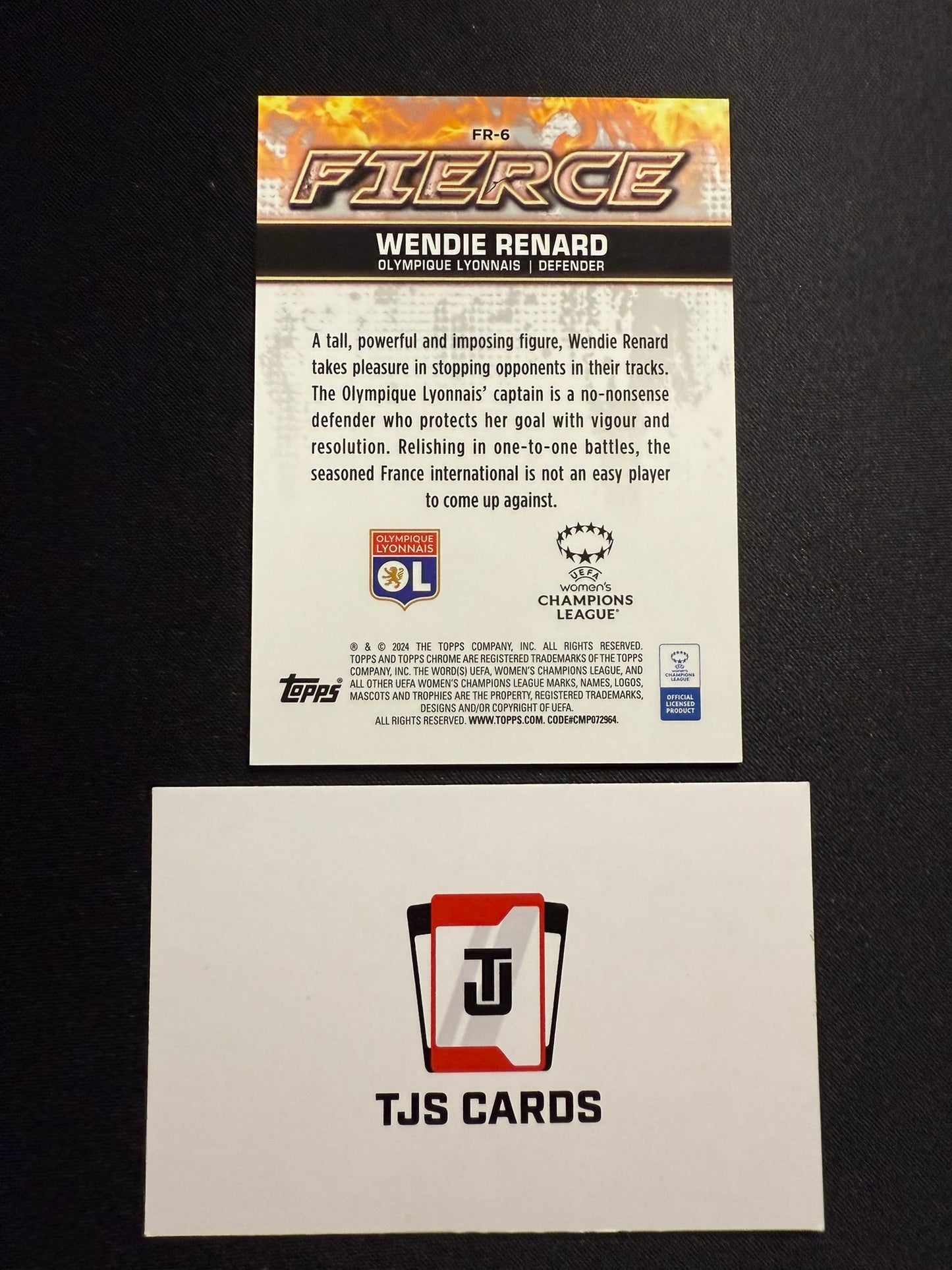 Wendie Renard - Fierce Case Hit - TOPPS Chrome UWCL 2023/24
